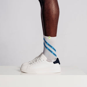 Diagonal Double Stripe - Recycled Unisex (M) Sock