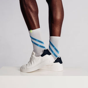 Diagonal Double Stripe - Recycled Unisex (M) Sock