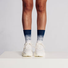 Load image into Gallery viewer, Navy Tie dye - Recycled Unisex (F) Sock