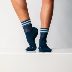 Navy blue mesh - Recycled sock